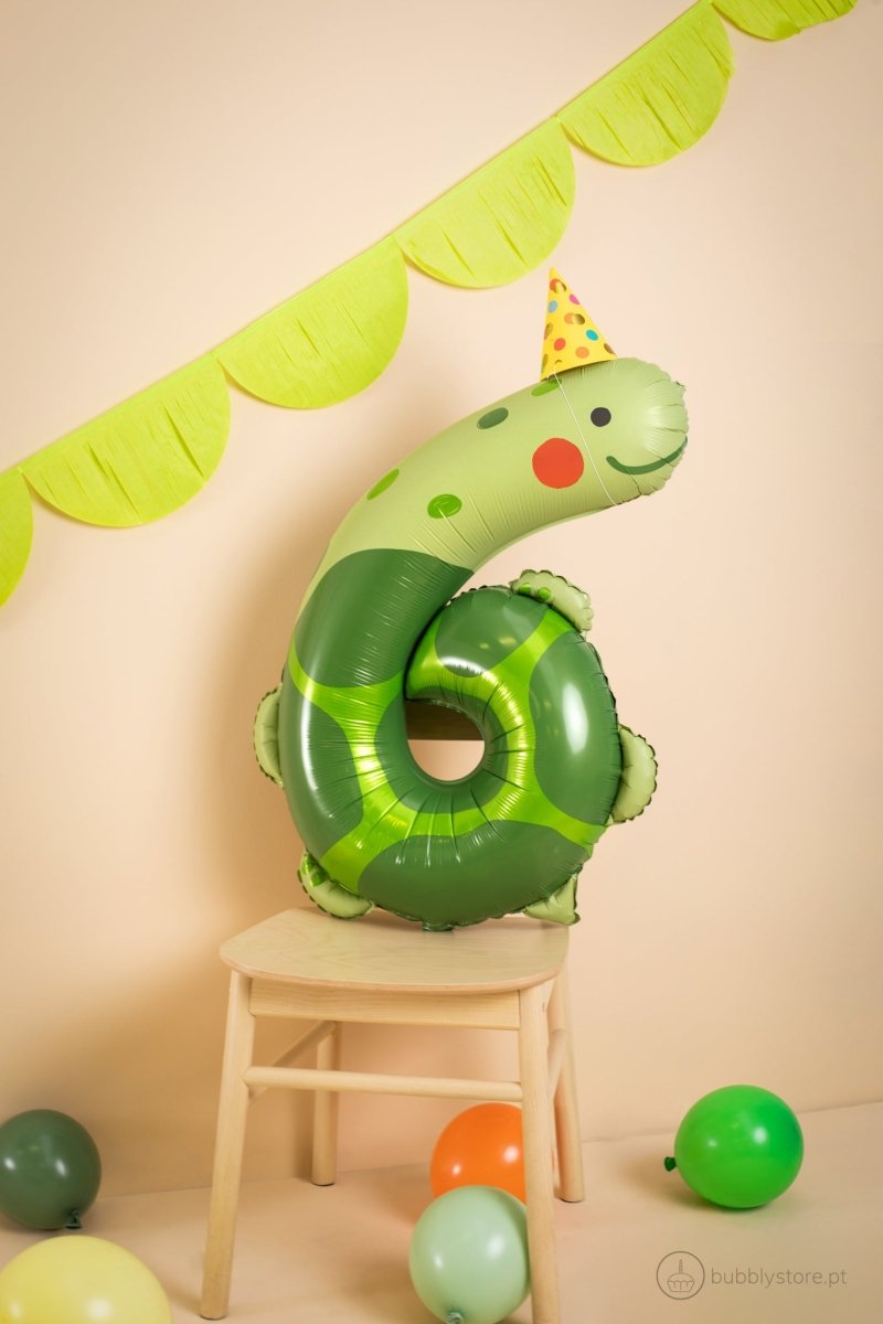 Balão 6 Tartaruga - Bubbly