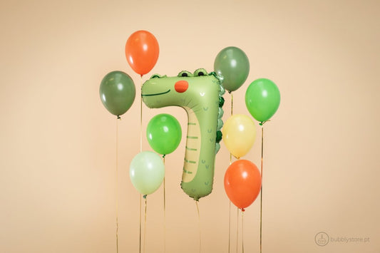 Balão 7 Crocodilo - Bubbly