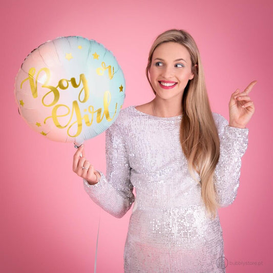 Balão Boy or Girl - Bubbly