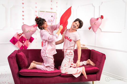 Balão Coração com Seta - Bubbly