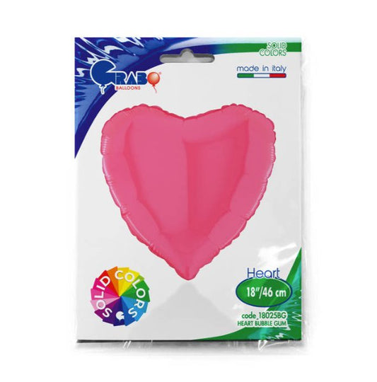 Balão Coração Rosa - Bubbly