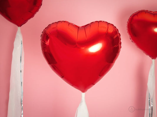 Balão Coração Vermelho (45cm) - Bubbly