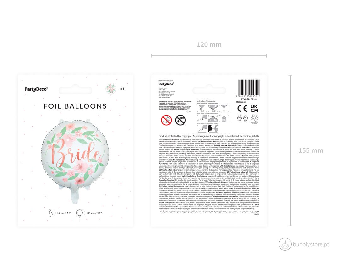 Balão Floral Bride - Bubbly