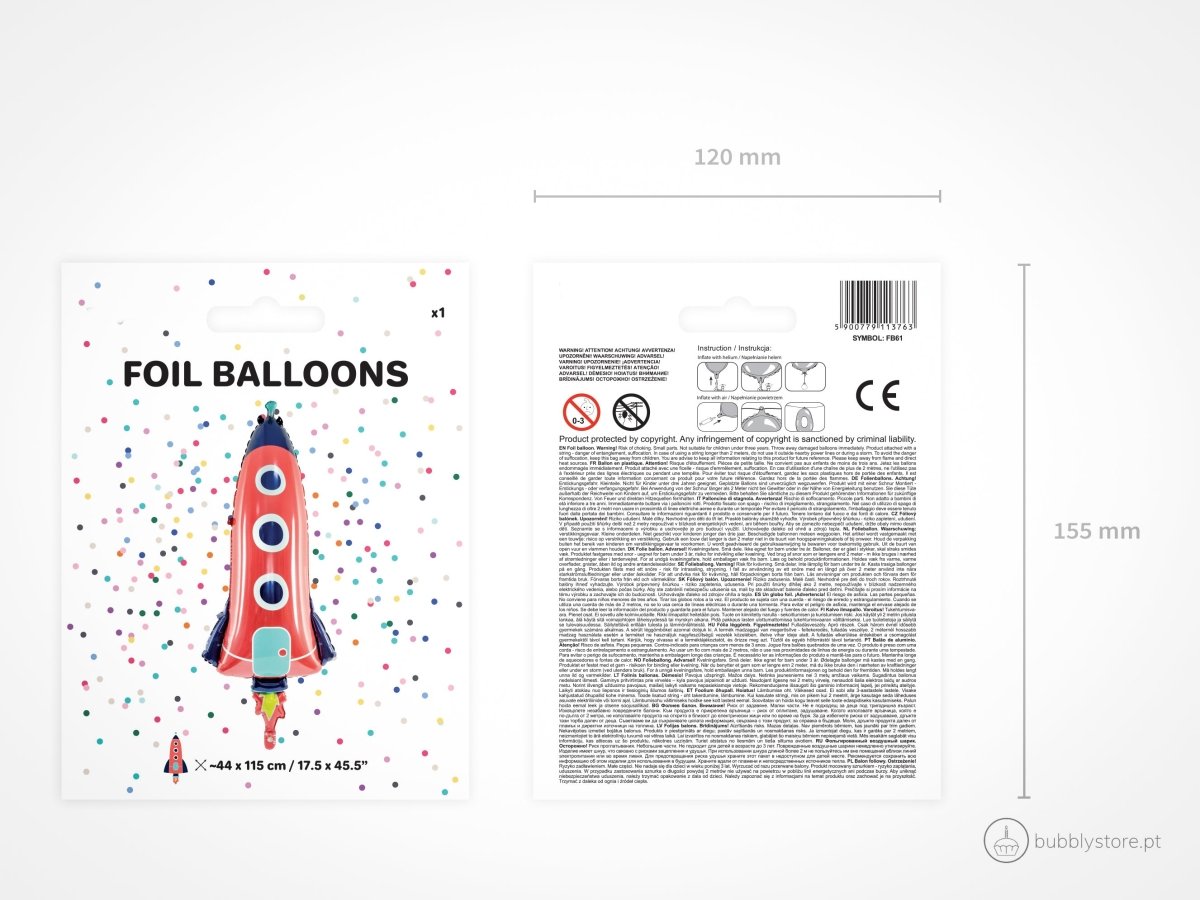 Balão Foguetão - Bubbly