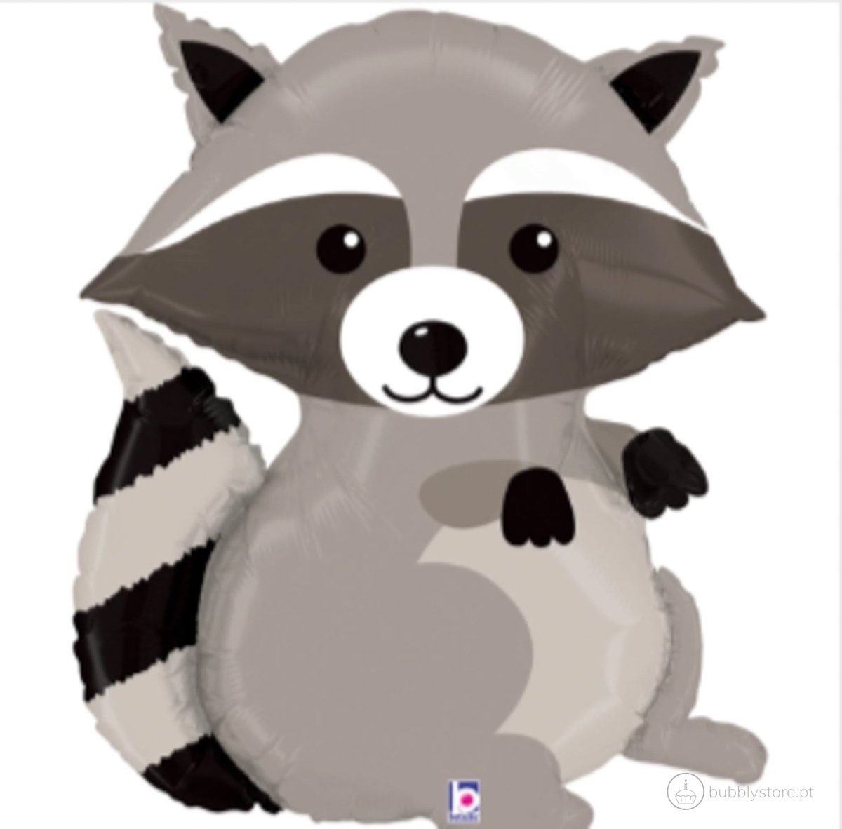 Balão em forma de guaxinim, com a medida de 56 x 65cm após enchimento.
Apto para enchimento com hélio ou ar.
Enchimento não incluído.