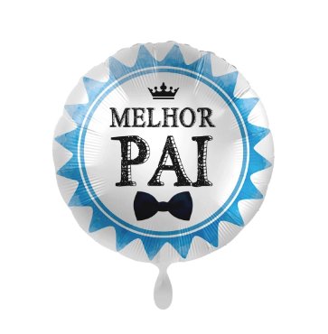 Balão Dia do Pai, com 43cm de diâmetro.
Apto para enchimento com hélio ou ar.
Enchimento não incluído.