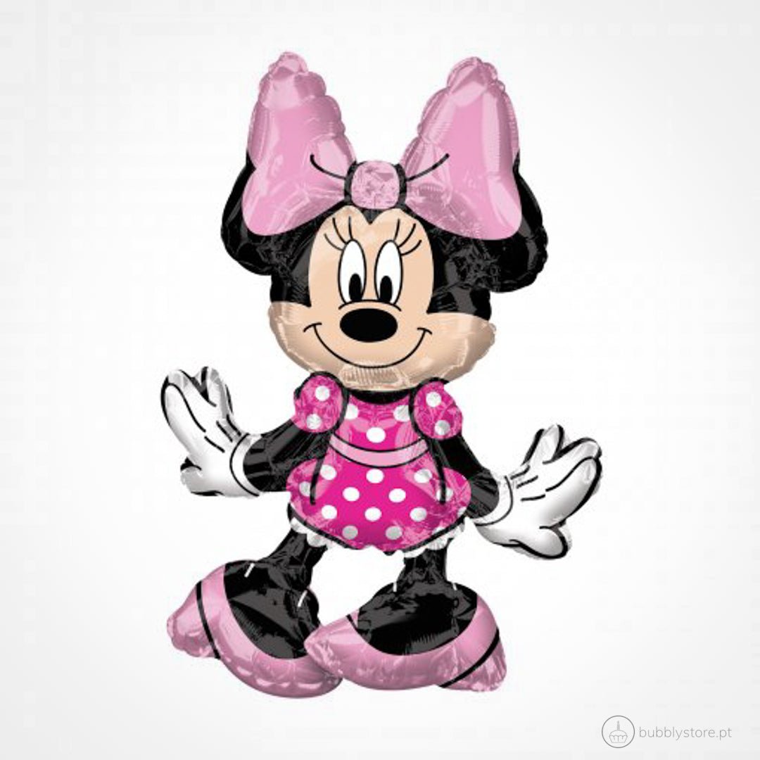 Balão da temática Minnie, com a medida de 45 x 48cm.
Apto para enchimento com hélio ou ar.
Enchimento não incluído.