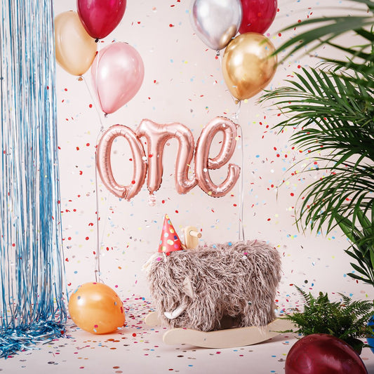 Balão One Rose Gold - Bubbly