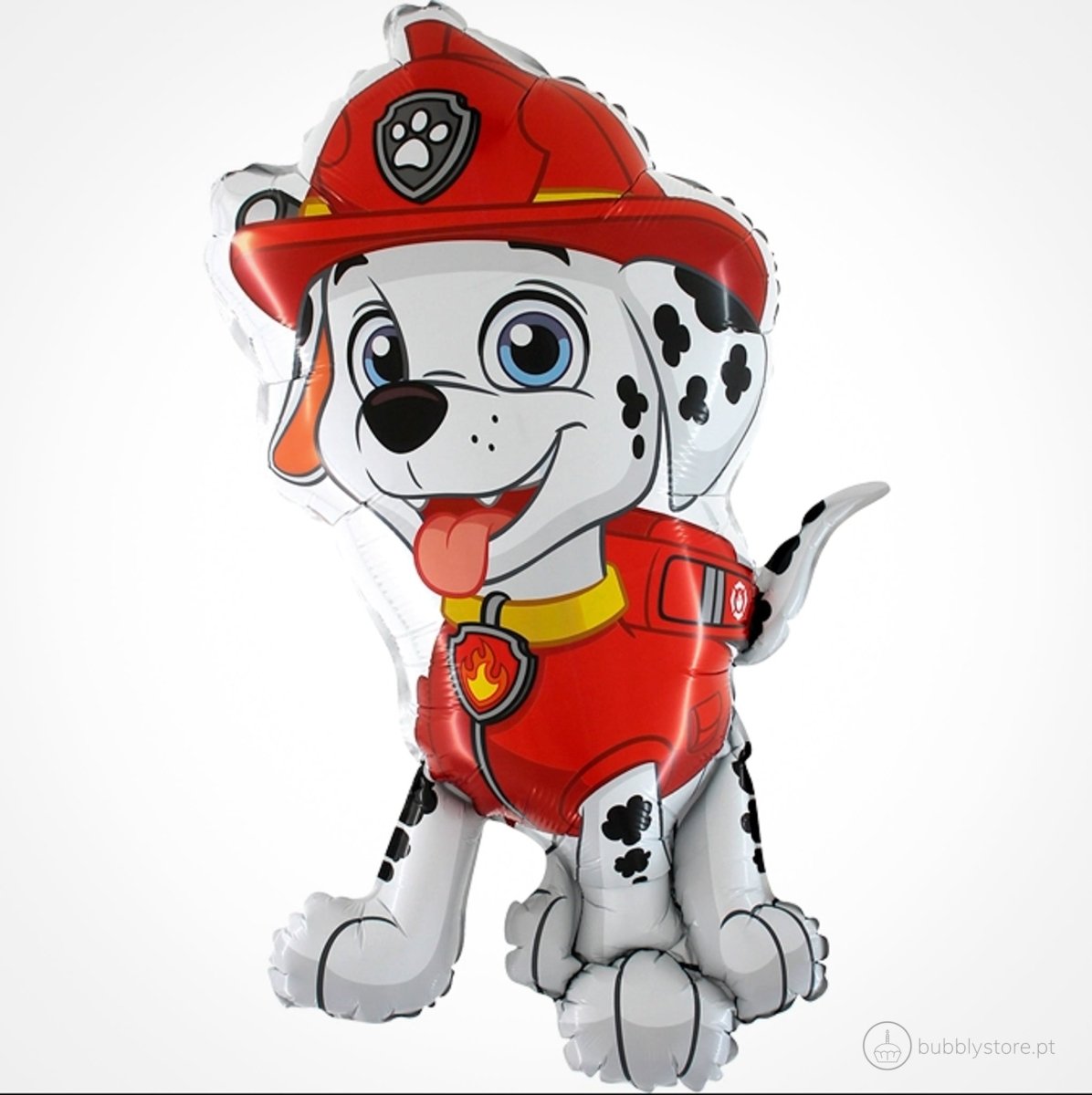 Balão da temática Patrulha Pata, com 86cm.
Apto para enchimento com hélio ou ar.
Enchimento não incluído.