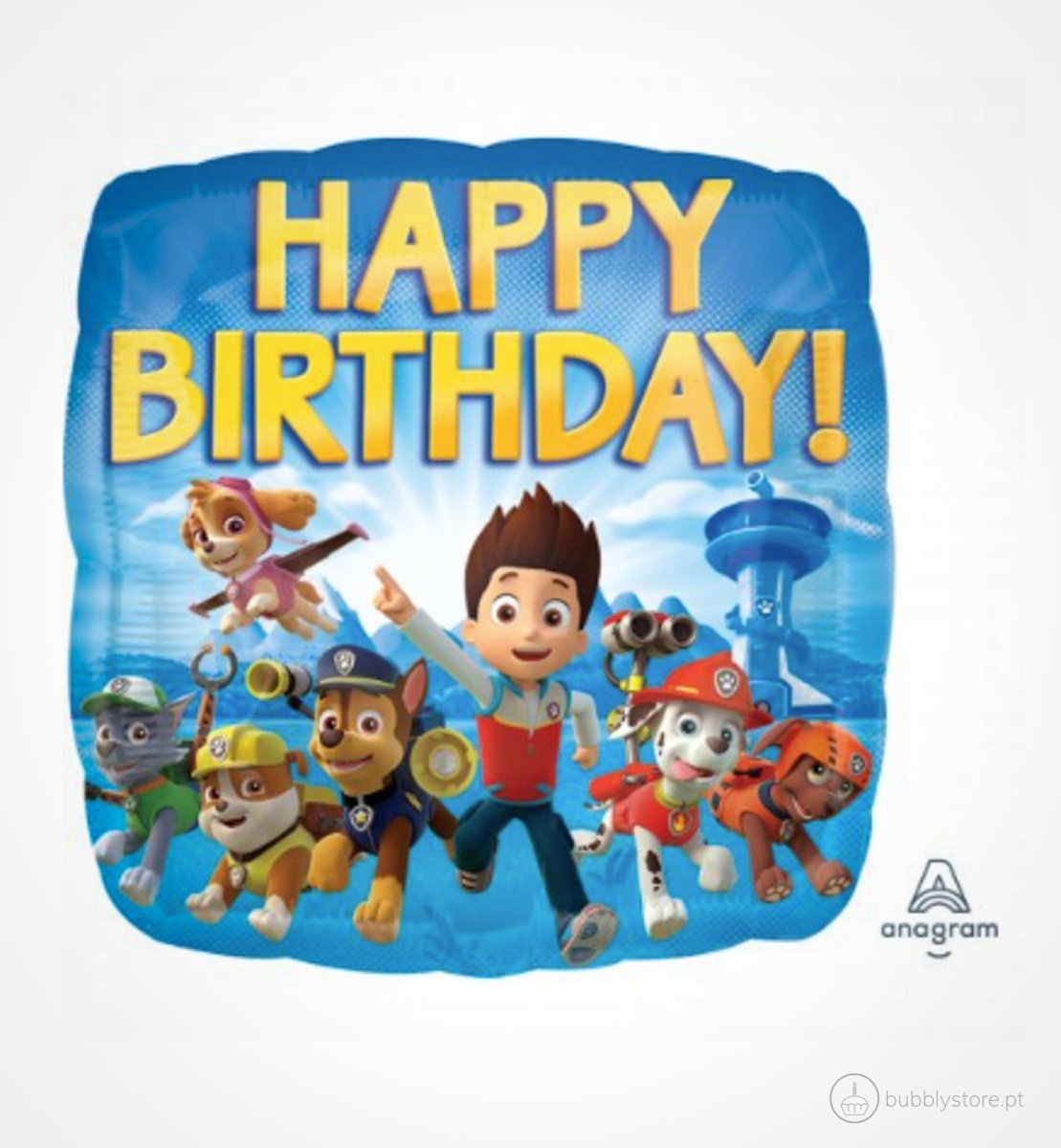 Balão da temática Patrulha Pata, com a medida de 43cm após enchimento.
Apto para enchimento a hélio ou ar.
Enchimento não incluído.