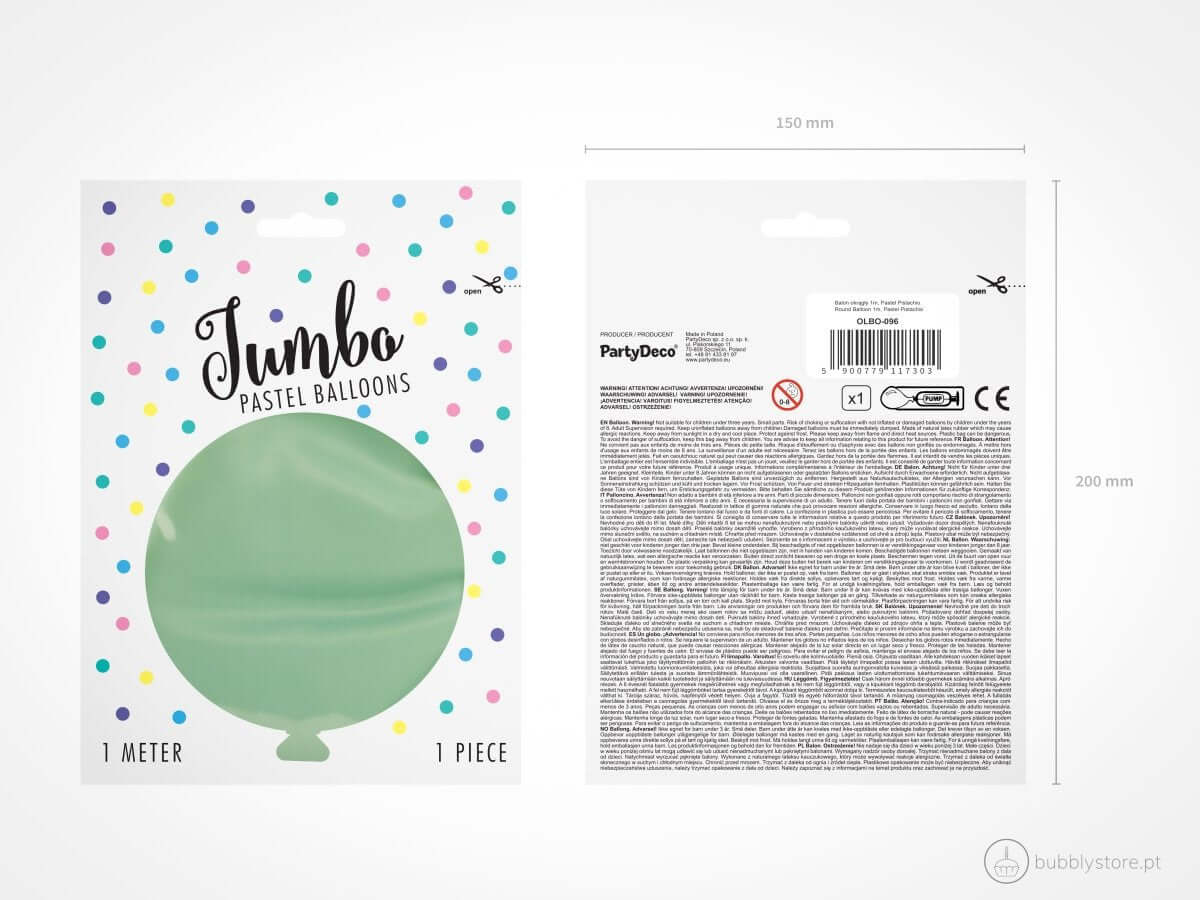 Balao Pistachio (100cm) - Bubbly