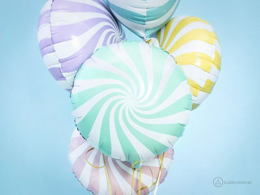 Balão Rebuçado Verde Menta - Bubbly