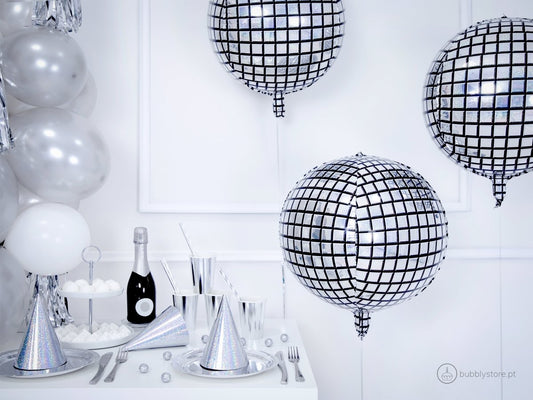Balão Redondo Bola de Espelhos - Bubbly