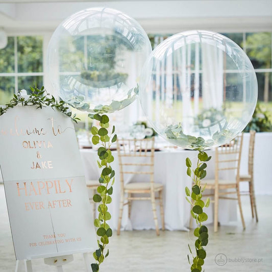 Balão Transparente com Hera - Bubbly