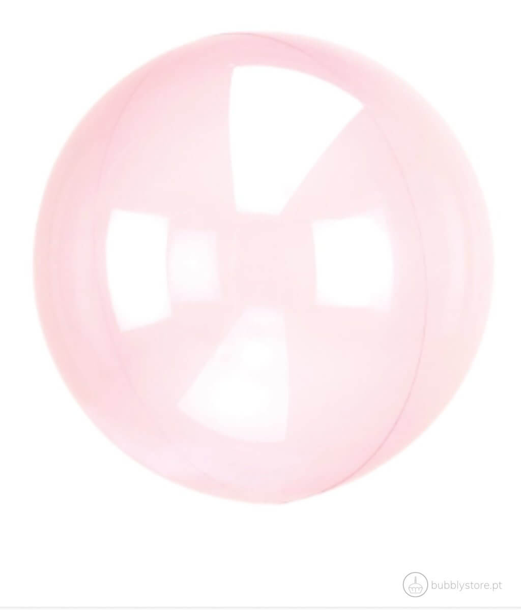 Balão transparente rosa, com 45cm de diâmetro.
Apto para enchimento com hélio ou ar.
Enchimento não incluído.