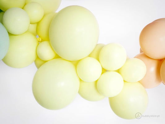Balões Amarelo Pastel (23cm) - Bubbly