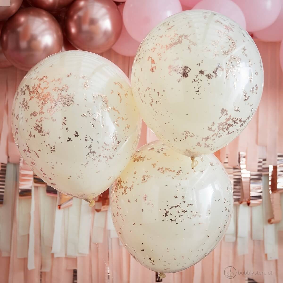 Balões Confetis Creme - Bubbly