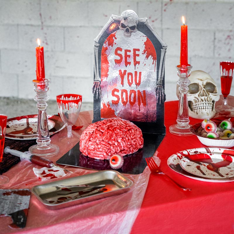 Bandeja 3D Sangue Halloween contexto
