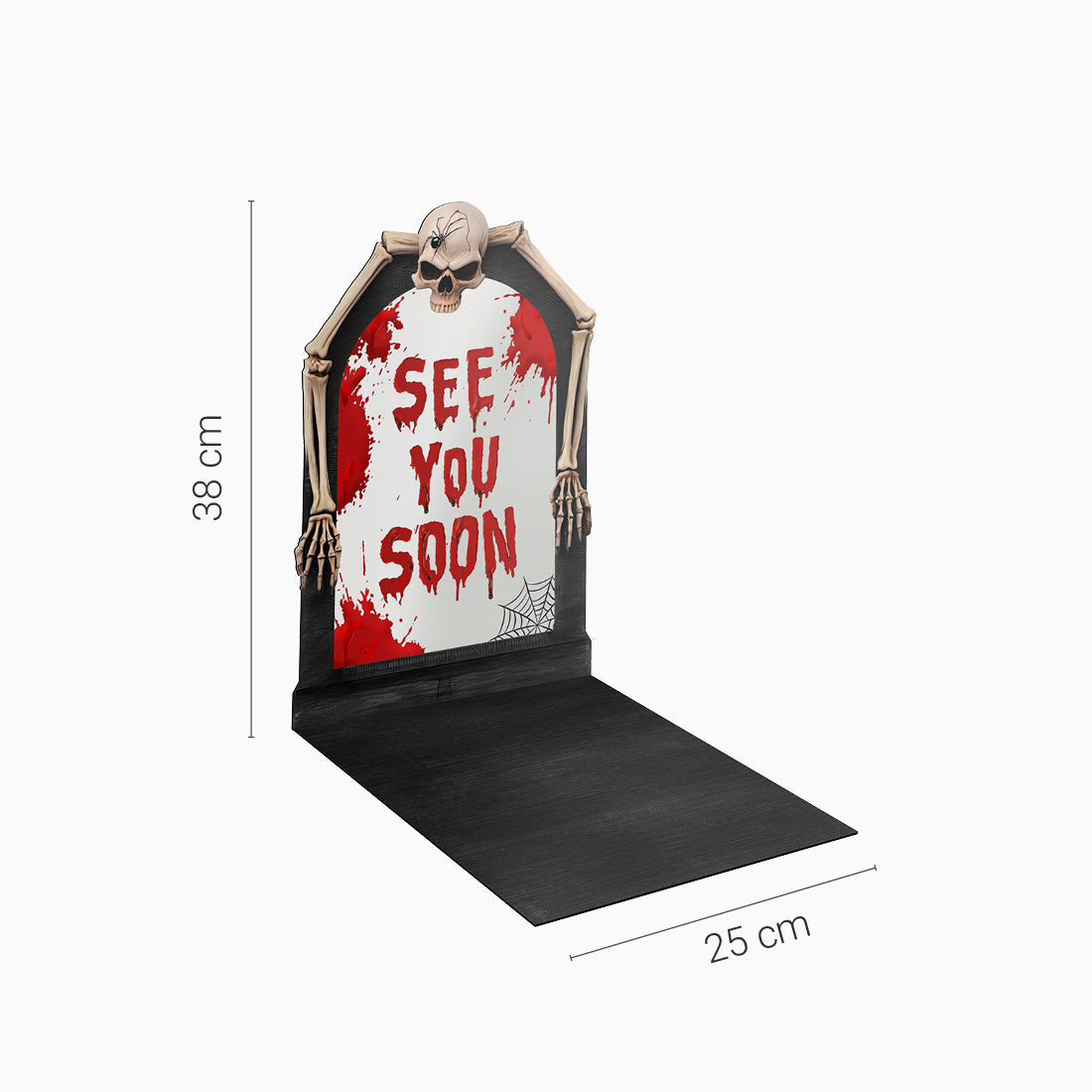 Bandeja Expositora 3D Sangue Halloween detalhe