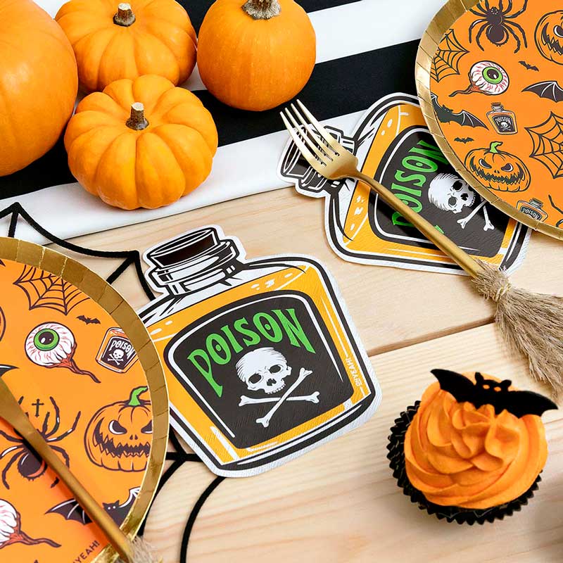 Guardanapos Veneno Halloween formato frasco