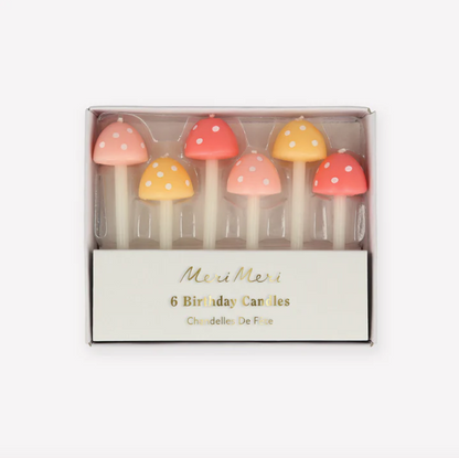 Velas cogumelos (Pack 6)