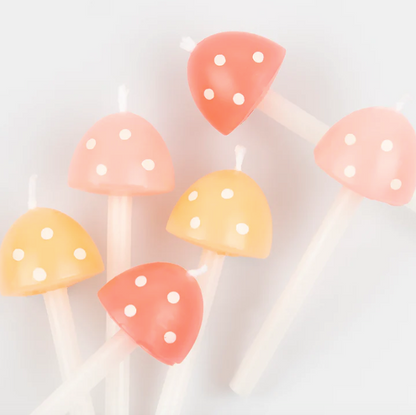 Velas cogumelos (Pack 6)