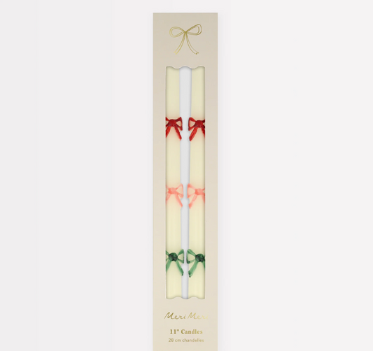 Velas Natal Laços Muticolores