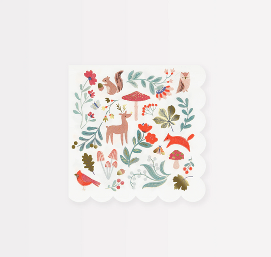 Guardanapos Natal Woodland Pequenos