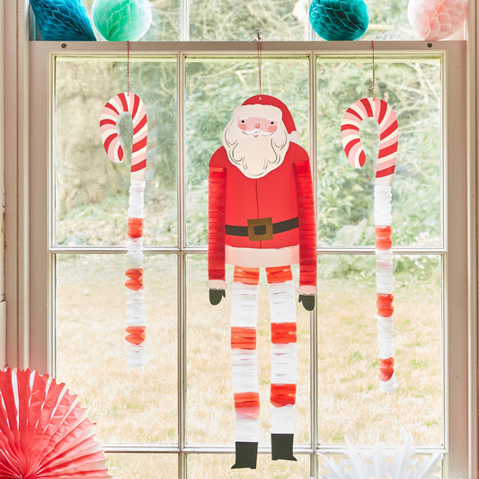 Decorações Pai Natal e Rena de Pernas Compridas (Pack 4), decoração de Natal