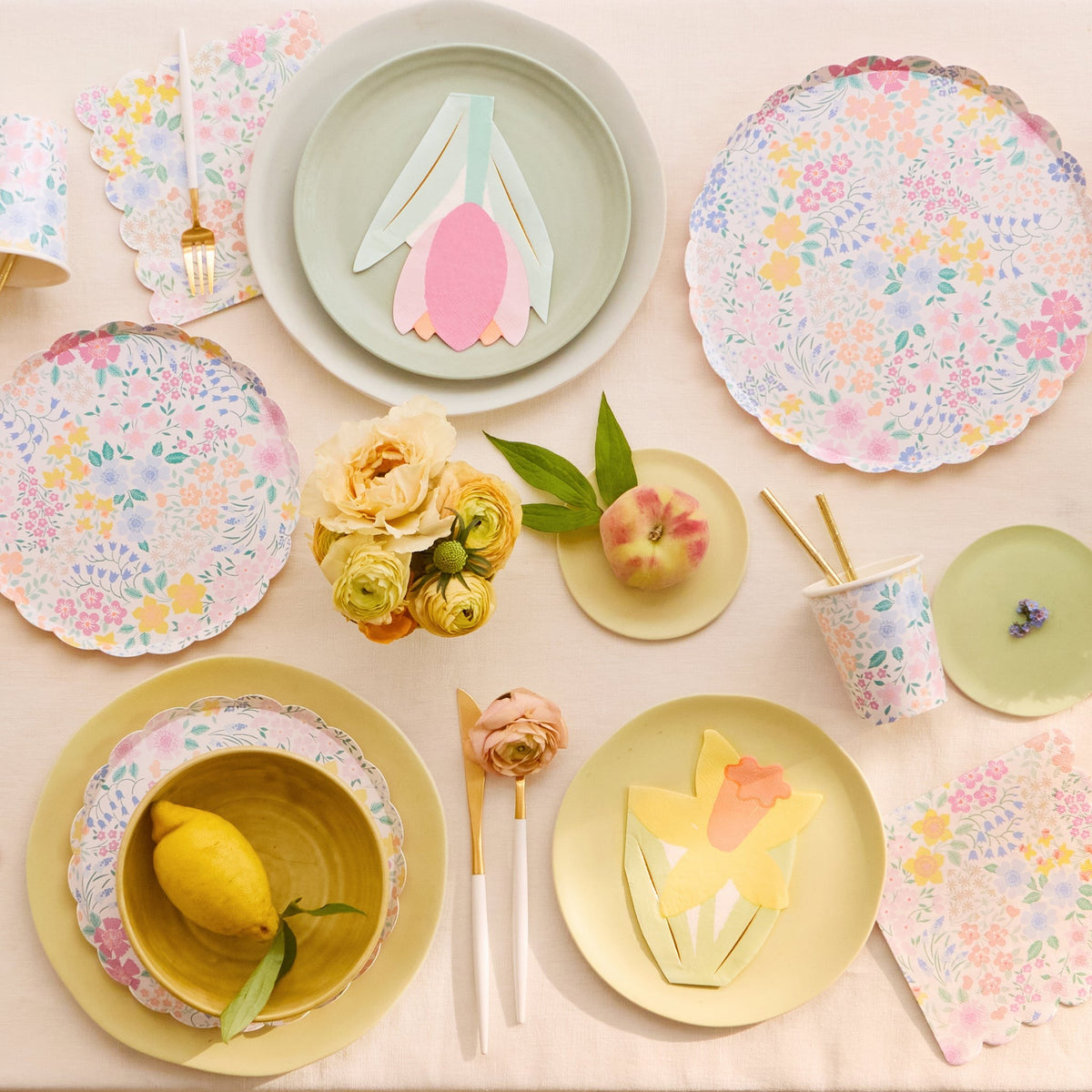 Copos Cottage Garden (Pack 8), mesa de festa