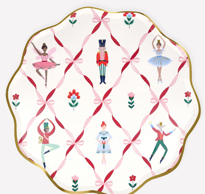 Nutcracker Ballet Christmas Plates