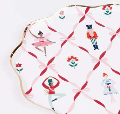 Nutcracker Ballet Christmas Plates