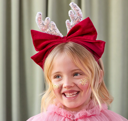 Reindeer Bow Headband