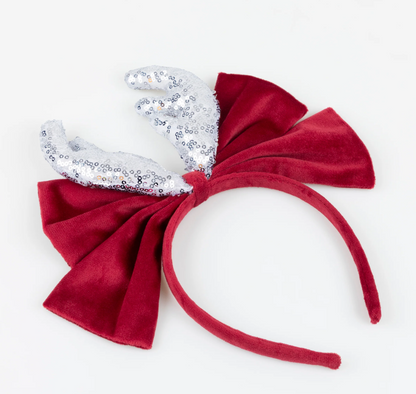 Reindeer Bow Headband