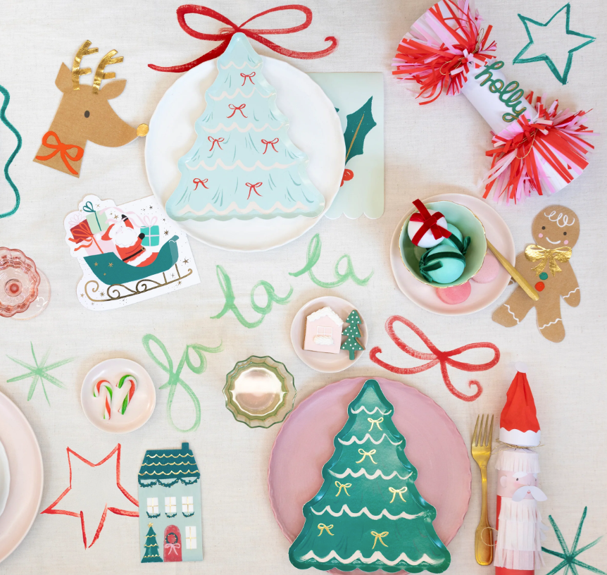 Guardanapos Pai Natal Trenó