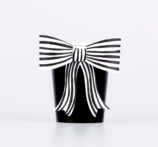 Copos Laço Preto Riscas