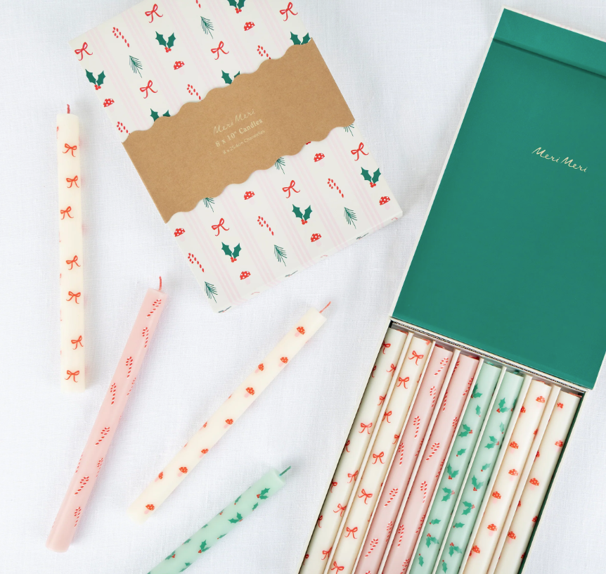 Velas Natal Padrões Festivos