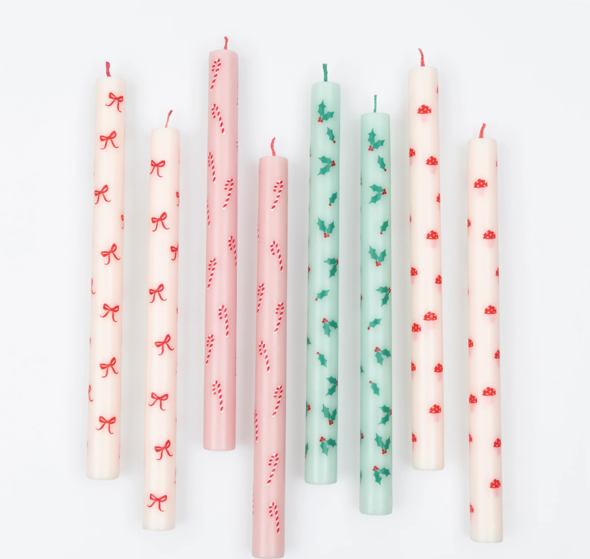 Velas Natal Padrões Festivos