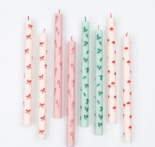 Velas Natal Padrões Festivos