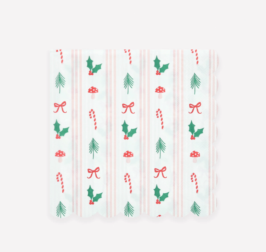 Guardanapos Natal Riscas Grandes