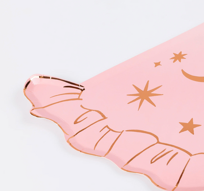 Pink Witch Hat Plates