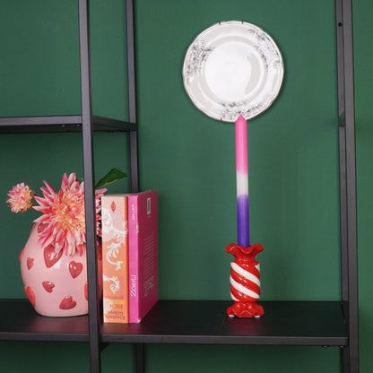 Red Candle Holder