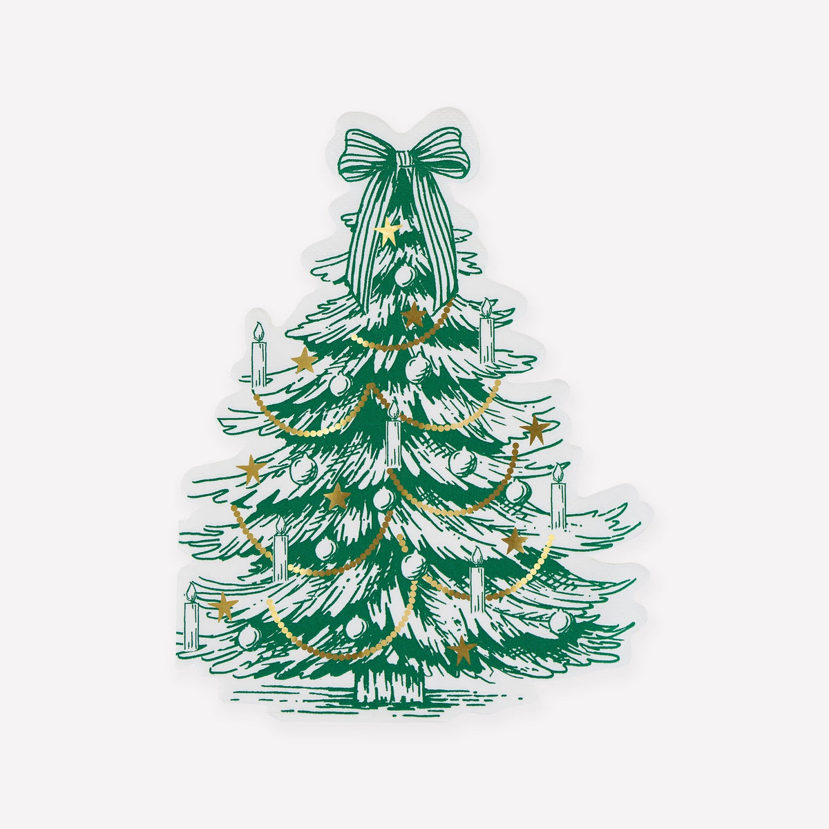 Guardanapos Árvore de Natal Toile de Jouy (Pack 16)