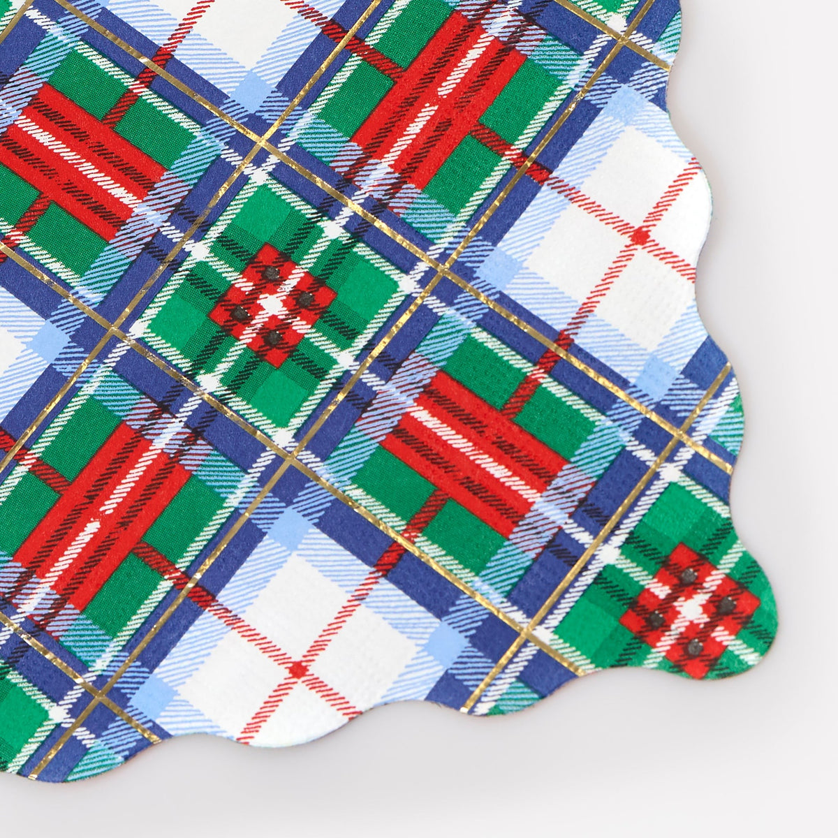 Guardanapos Grandes Xadrez de Natal (Pack 16), mesa de Natal
