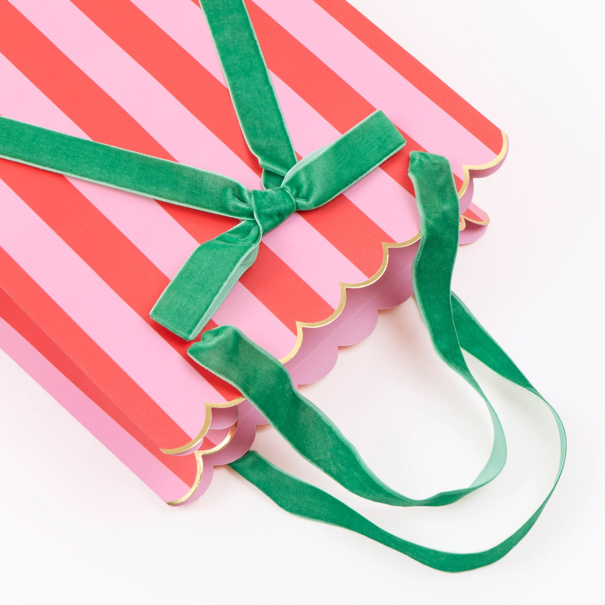 Sacos de Oferta Médios Riscas de Natal (Pack 3), embrulho de Natal