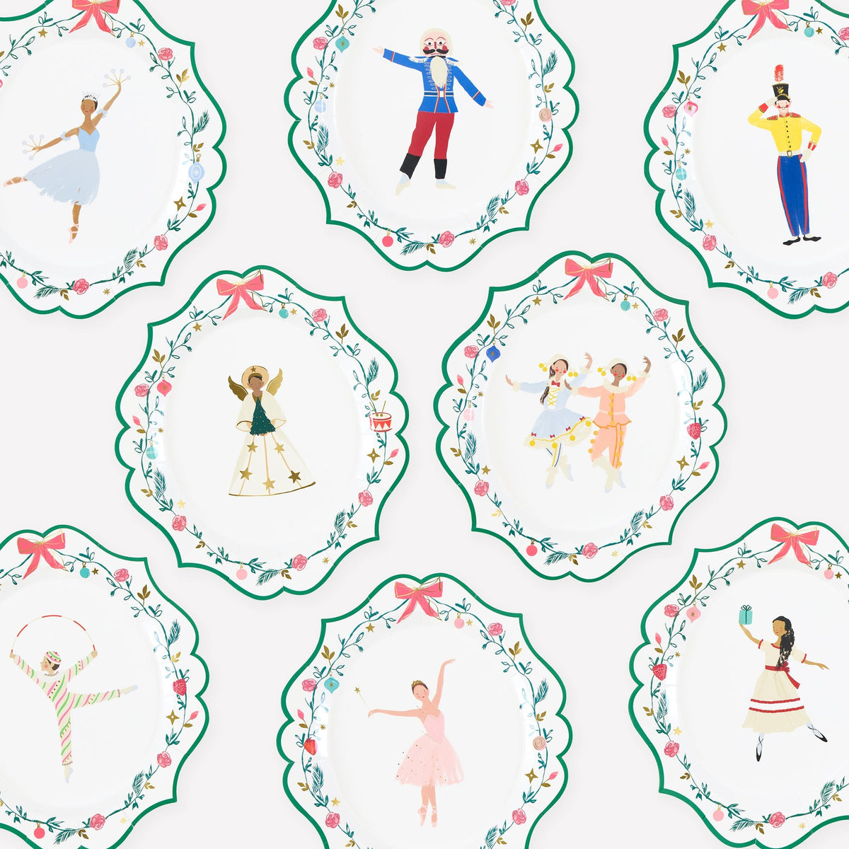 Pratos Pequenos Quebra-Nozes NYC Ballet (Pack 8)
