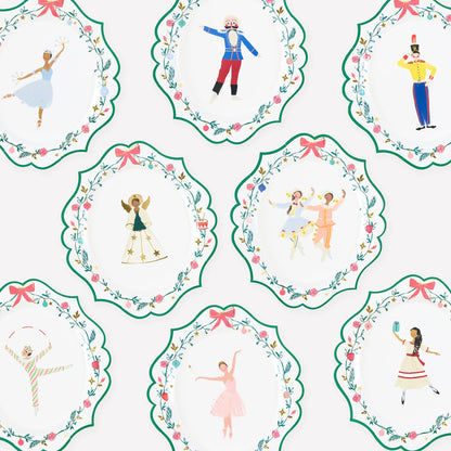 Pratos Pequenos Quebra-Nozes NYC Ballet (Pack 8)