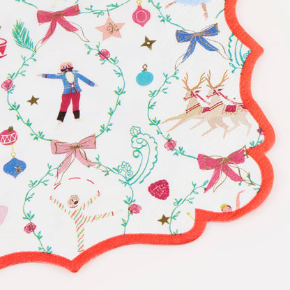 Guardanapos Grandes Quebra-Nozes NYC Ballet (Pack 16), mesa de Natal