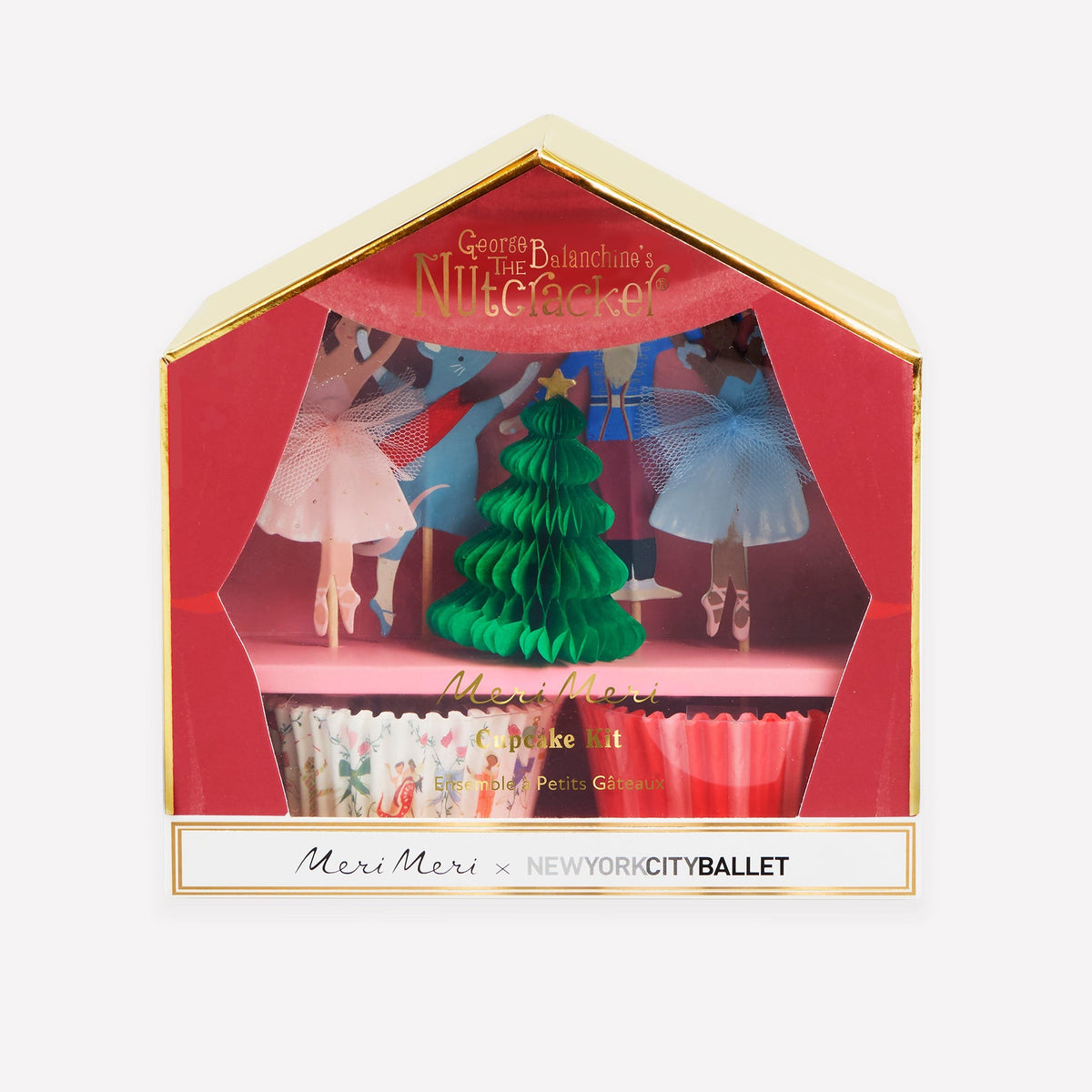 Kit Cupcakes Quebra-Nozes NYC Ballet, mesa de Natal