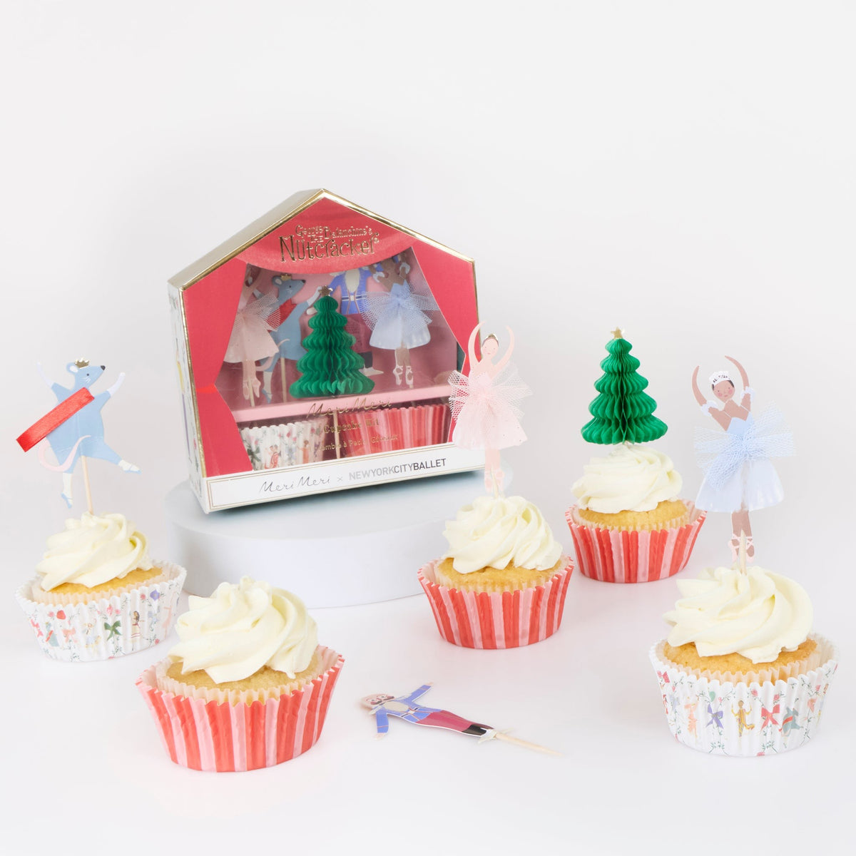Kit Cupcakes Quebra-Nozes NYC Ballet, mesa de Natal